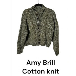 Handmade sweater,OS,chunky knit,cotton 90 %,
Exquisite by Amy Brill,grannycore